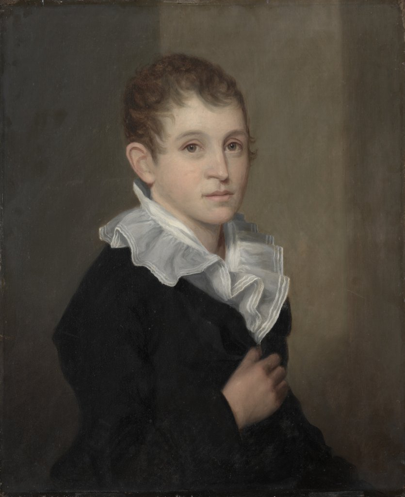 Detail of Samuel Barber Clark, c. 1810 by James Frothingham