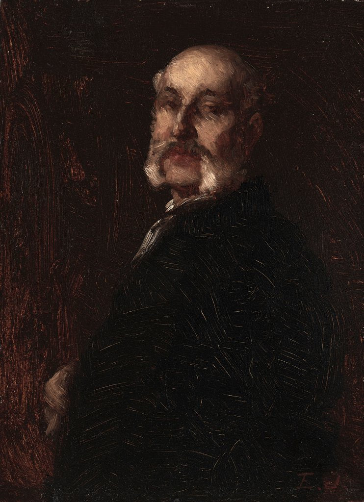 Detail of Samuel W. Rowse, c. 1881 by Eastman Johnson