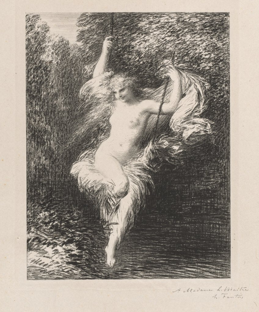 Detail of Sarah la Baigneuse, 1892 by Henri Fantin-Latour