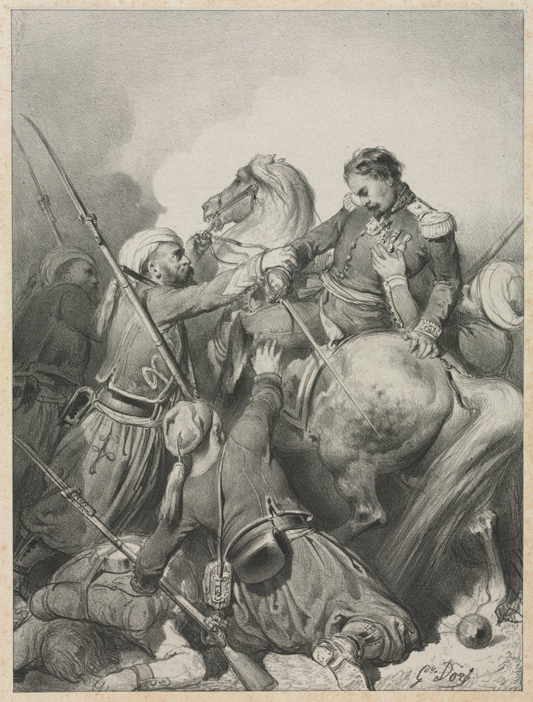 Detail of Sardinian Officer by Gustave Doré