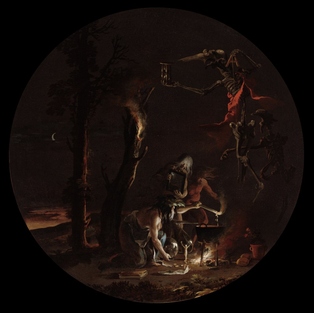 Detail of Scenes of Witchcraft: Evening, c. 1645-1649 by Salvator Rosa