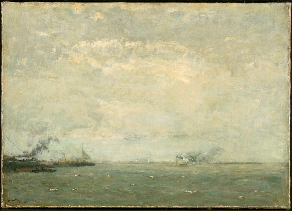 Detail of Seascape, 1892 by Henry Ward Ranger