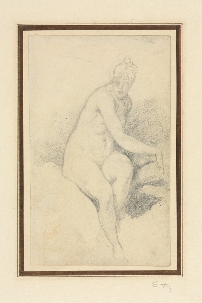 Detail of Seated Nude by William Etty