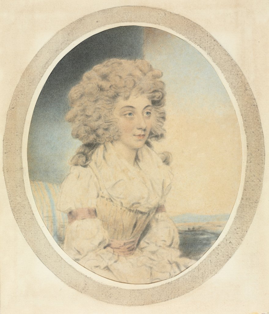 Detail of Seated Young Lady Facing Right by John Downman