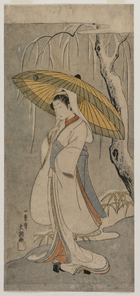 Detail of Segawa Kikunojo II as the Heron Maiden, 1770 by Ippitsusai Buncho
