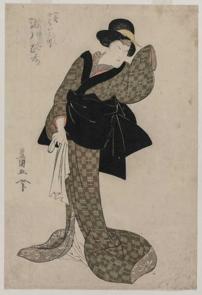 Detail of Segawa Roko as Hachizo's Wife Ohatsu, c. 1805 by Utagawa Toyokuni