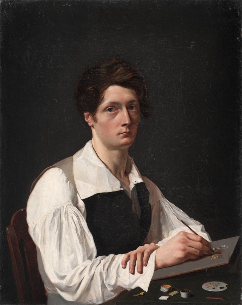 Detail of Self Portrait, 1824 by François LePage