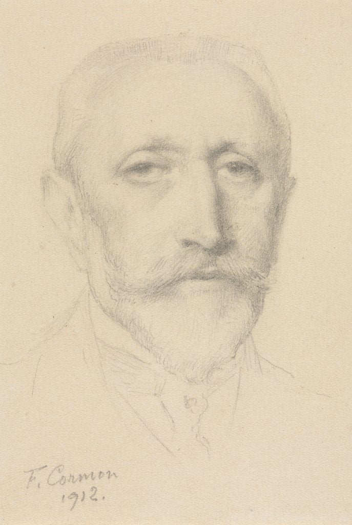 Detail of Self-Portrait, 1912 by Fernand Cormon