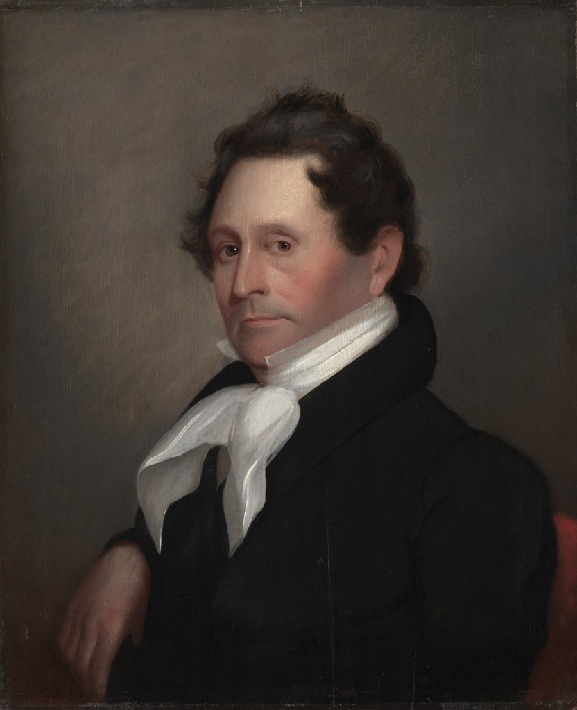 Detail of Senator Thomas Hart Benton, 1820s by Matthew Harris Jouett