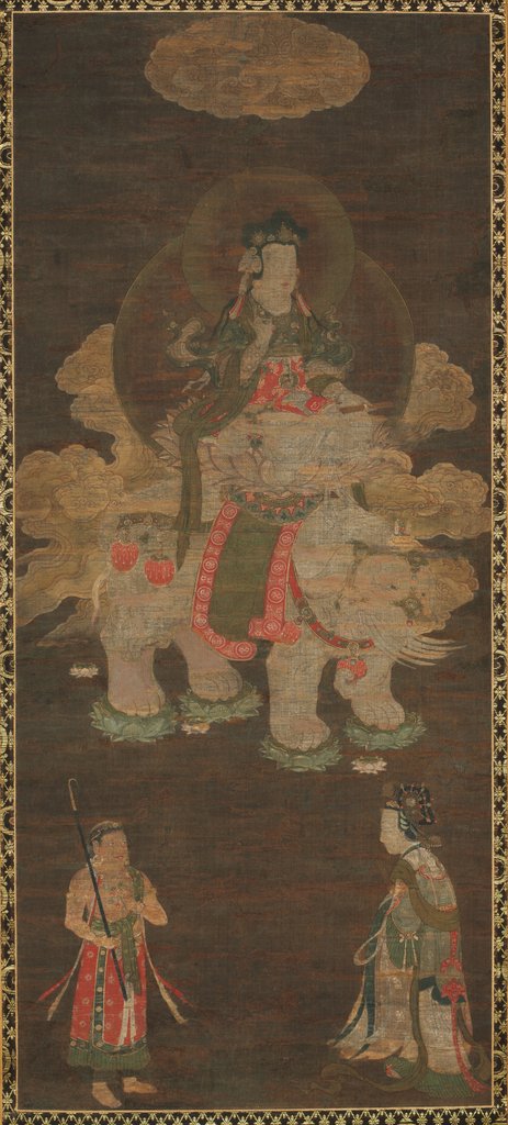 Detail of Shakyamuni Triad: Buddha Attended by Manjushri and Samantabhadra, late 1 by Unknown