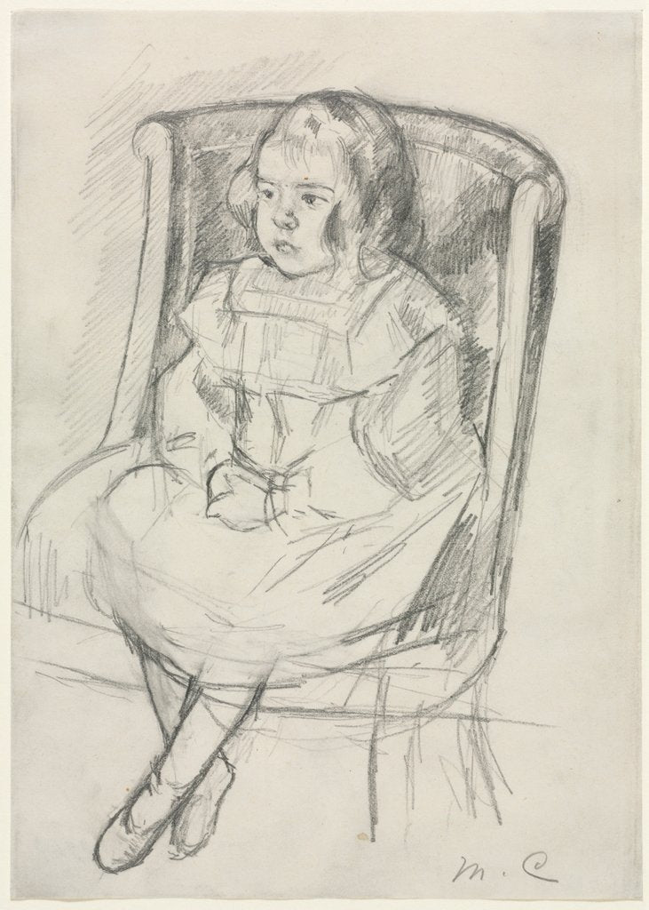 Detail of Simone Seated, c. 1903 by Mary Cassatt