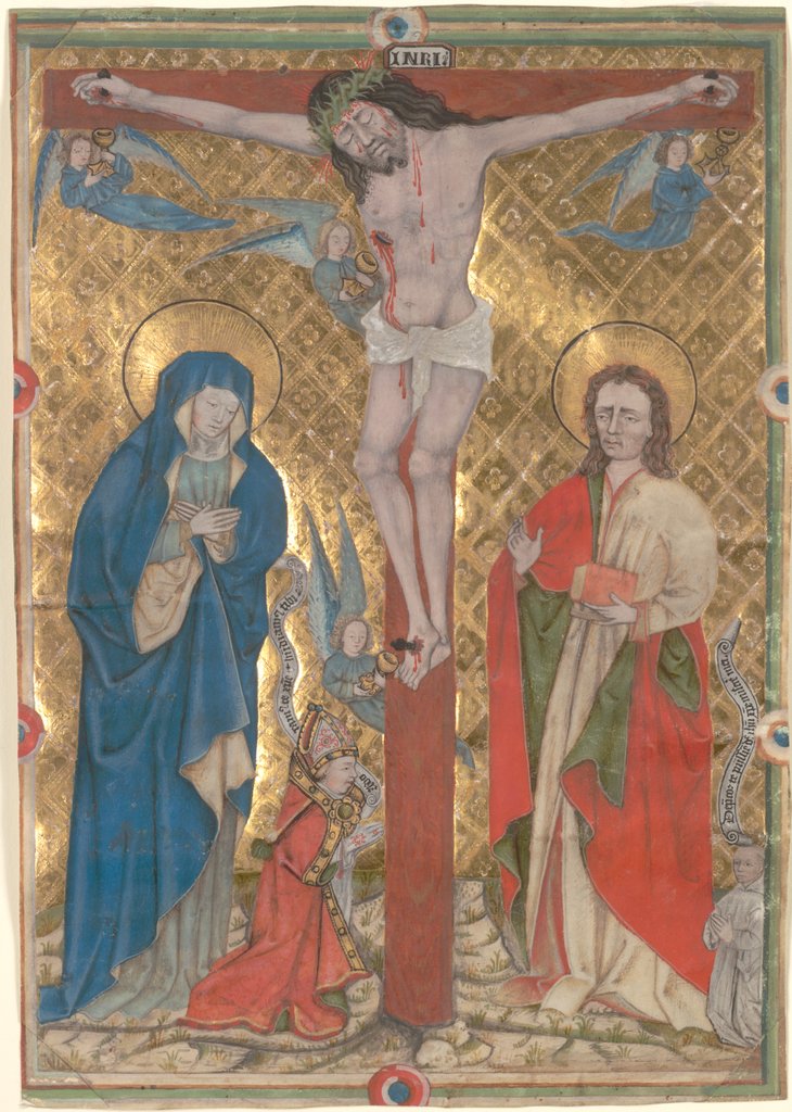 Detail of Single Leaf from a Missal: The Crucifixion, c. 1480 by Unknown
