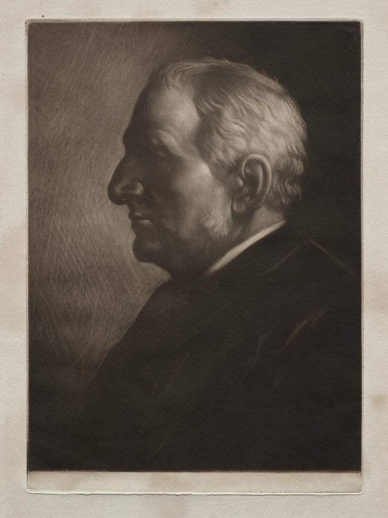 Detail of Sir Frances Seymour Haden by Alphonse Legros
