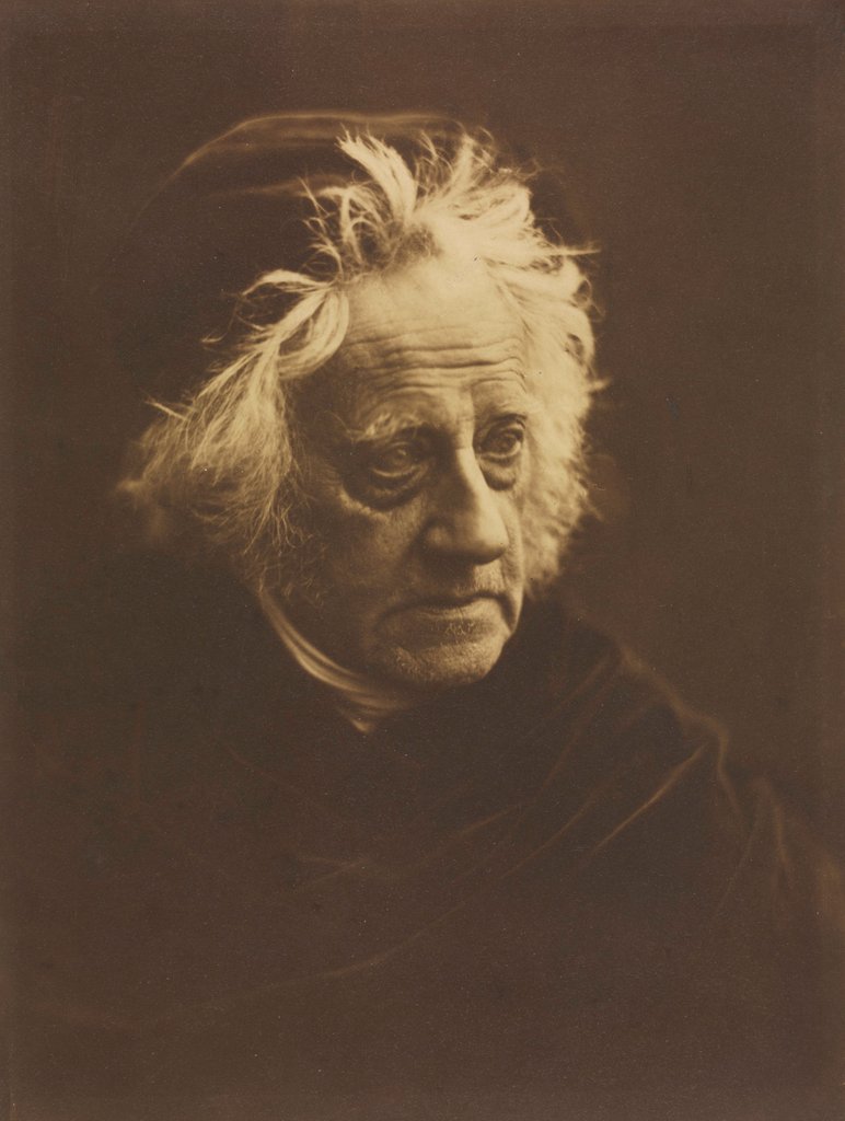 Detail of Sir John Herschel, 1867 by Julia Margaret Cameron