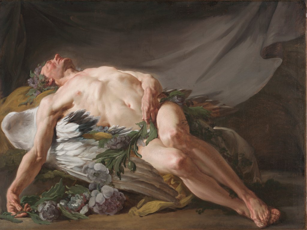 Detail of Sleep, c. 1771 by Jean Bernard Restout