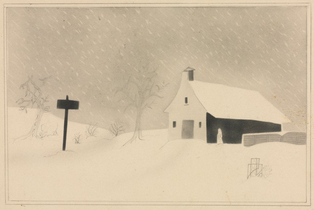 Detail of Snow Storm in Vermont by Mary Altha Nims