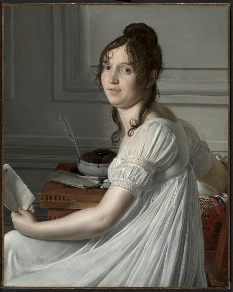 Detail of Sophie Crouzet, c. 1801 by Louis Hersent