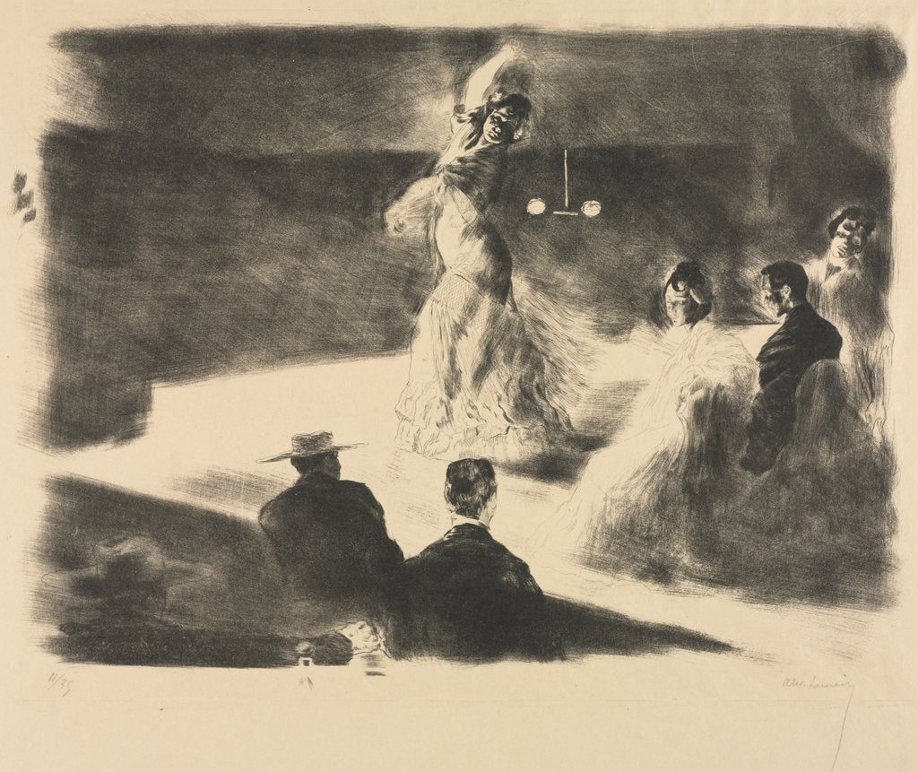 Detail of Spanish Dancer by Alexandre Lunois