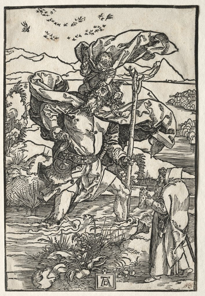 Detail of St. Christopher with the Birds, c. 1501-1504 by Albrecht Dürer