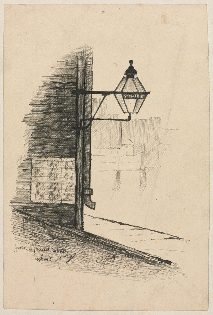 Detail of St. Clair Street, Cleveland by Otto H. Bacher