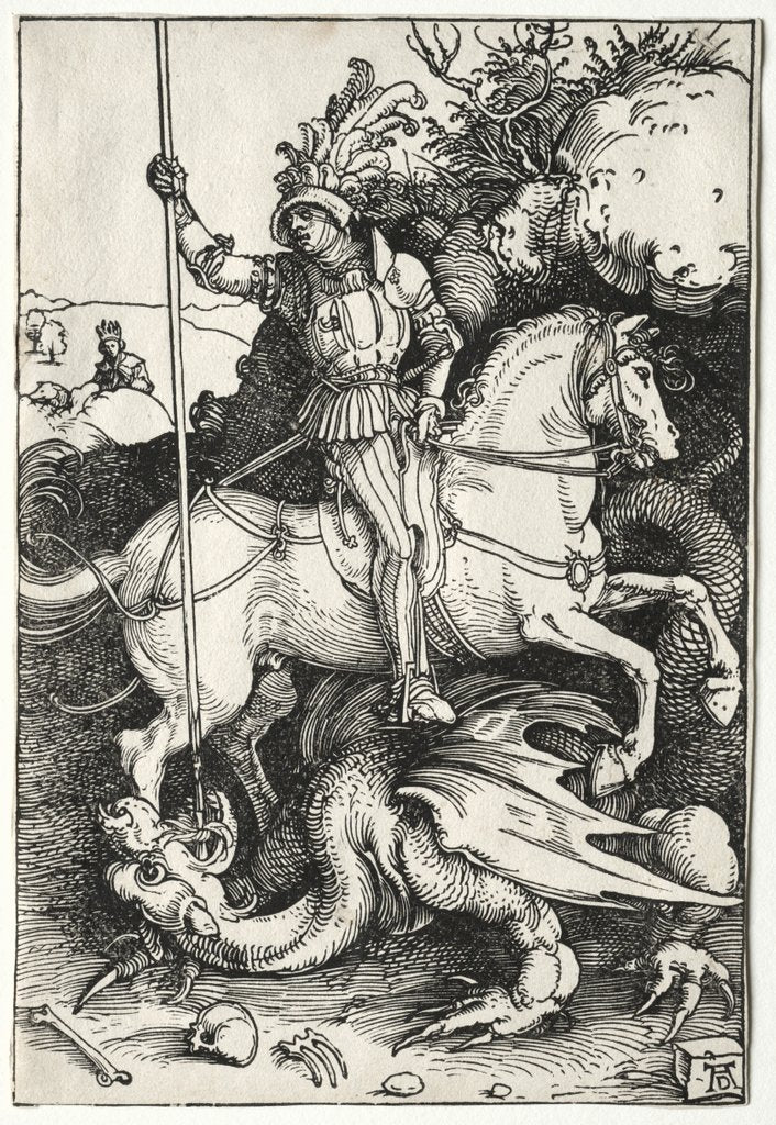 Detail of St. George Killing the Dragon, 1500s by Albrecht Dürer