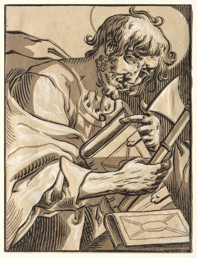 Detail of St. Matthias, 1623-30 by Ludolph Büsinck