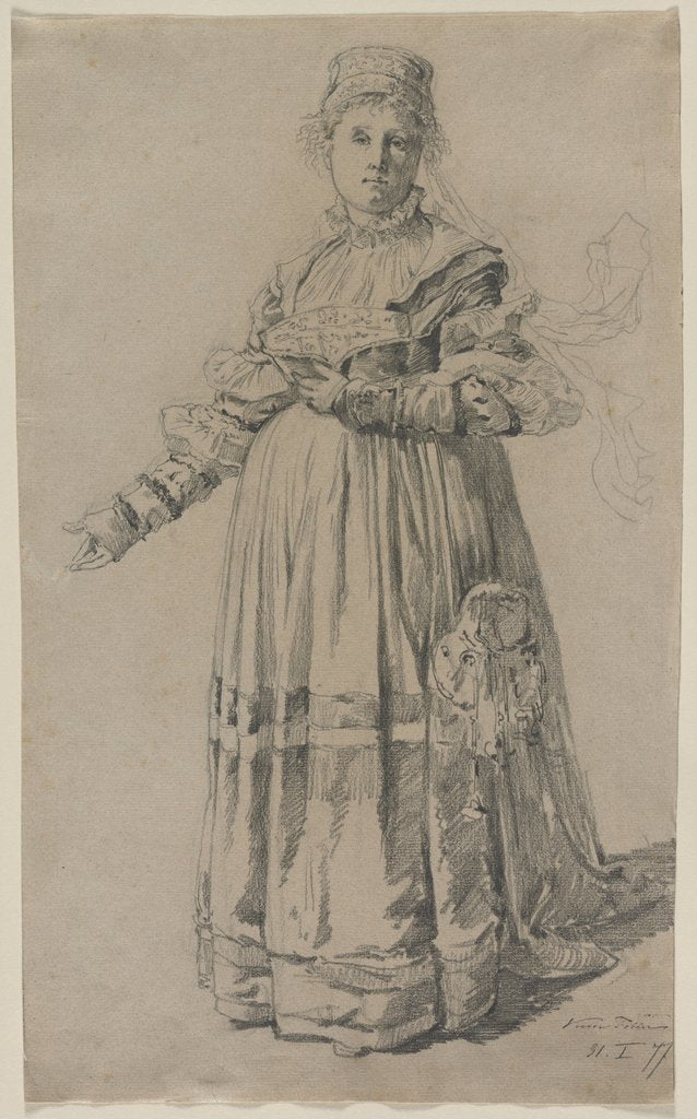 Detail of Standing Woman, 1877 by Victor Tobler