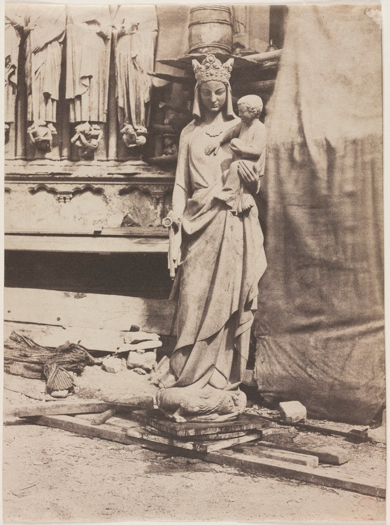 Detail of Statue of the Virgin, Notre Dame de Paris, 1853 by Auguste Mestral