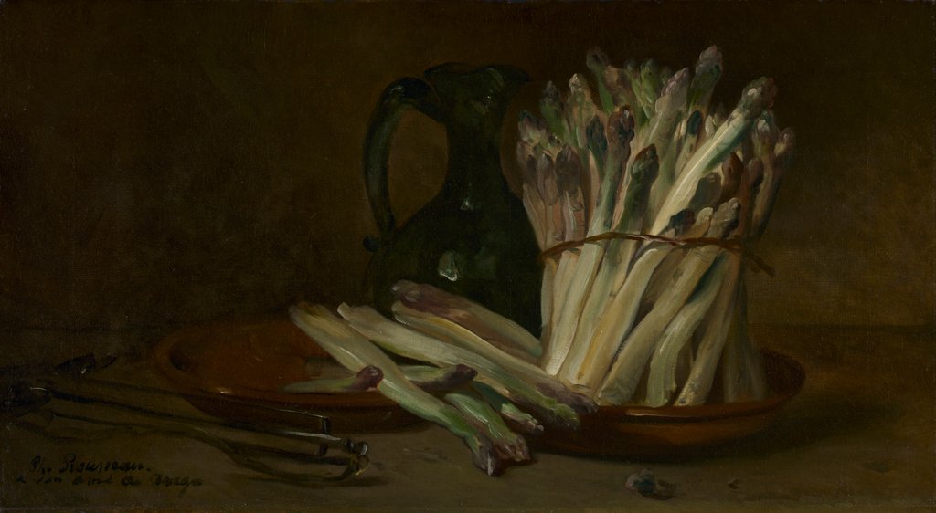 Detail of Still Life with Asparagus, c. 1880 by Philippe Rousseau