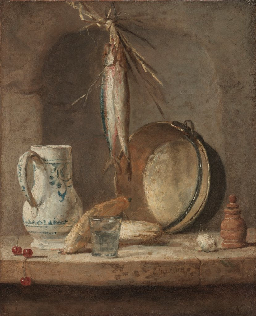 Detail of Still Life with Herrings, c. 1735 by Jean-Siméon Chardin