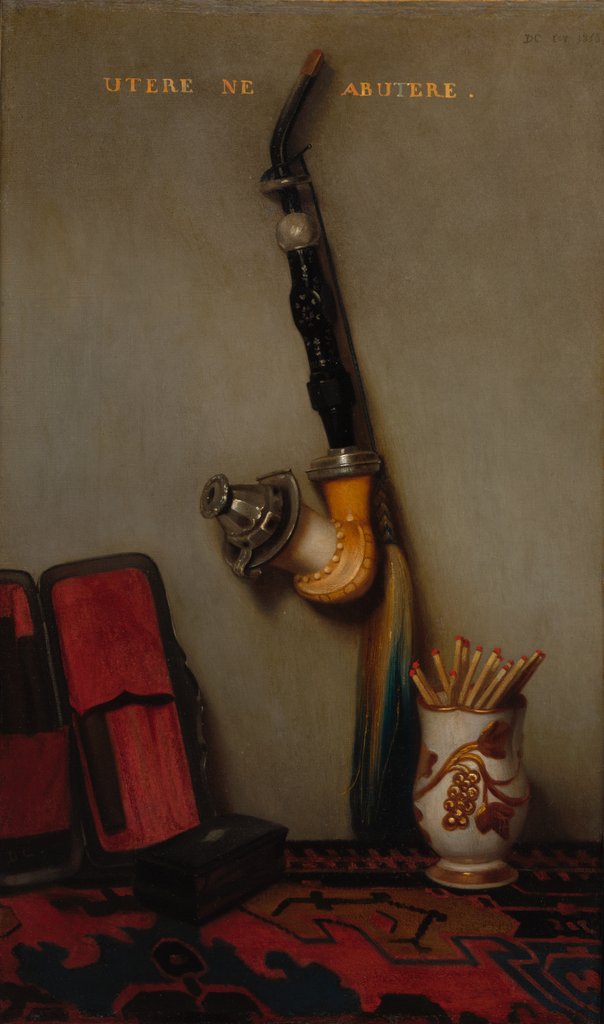 Detail of Still Life with Pipe and Matches, 1858 by Alexandre-Gabriel Decamps