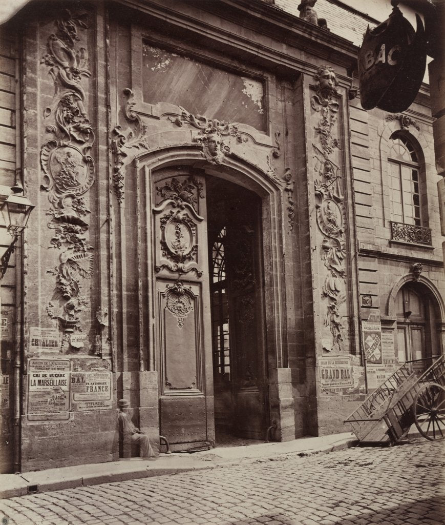 Detail of Street in Dijon, before 1870 by Unidentified Photographer