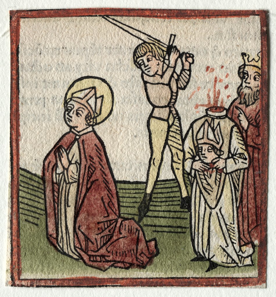 Detail of Sts. Theonestus and Albanus; or St. Pancrace by Günther Zainer