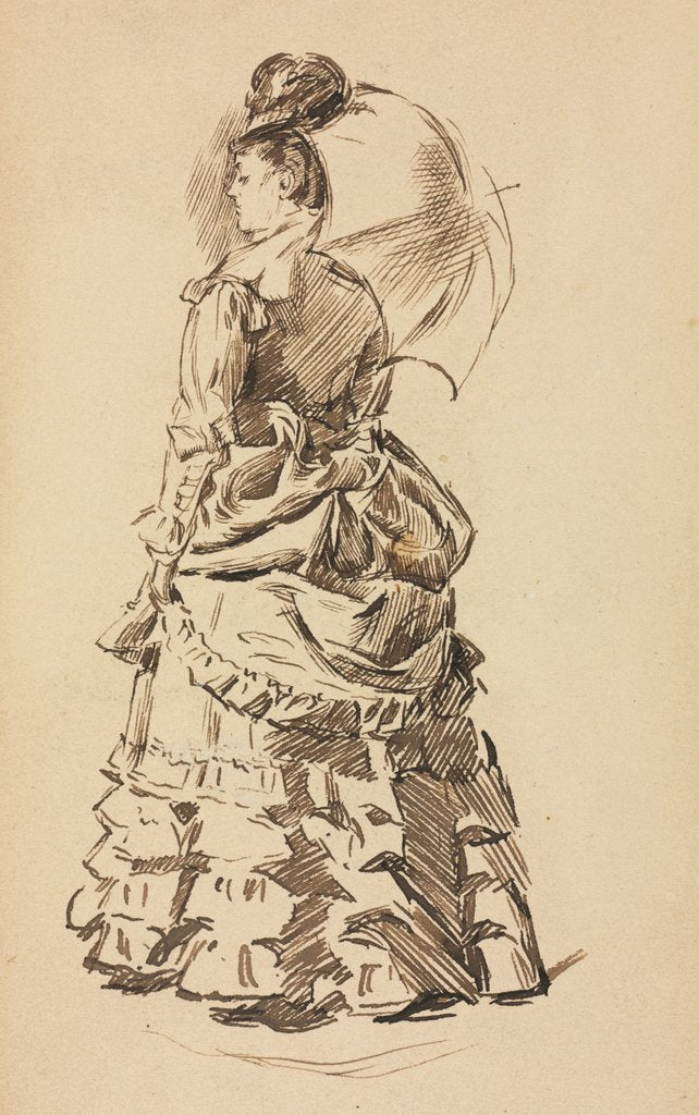Detail of Study for 'Mind and Matter' by Charles Samuel Keene