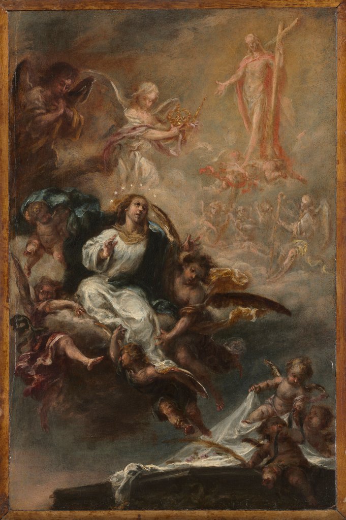 Detail of Study for 'The Assumption of the Virgin' for San Augustín, Seville, c. 1670-1672 by Juan de Valdés Leal