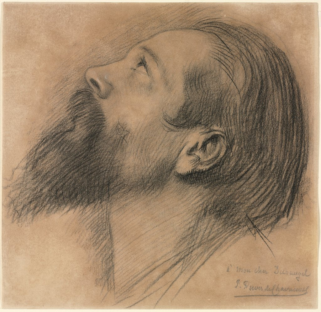 Detail of Study for the Frieze of Sainte Geneviève, 1800s by Pierre Puvis de Chavannes