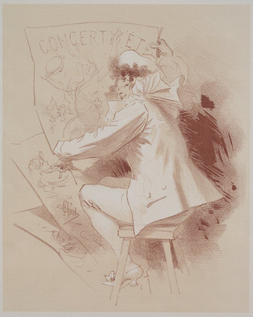 Detail of Summer Concert, c. 1895-1900 by Jules Chéret; Chaix