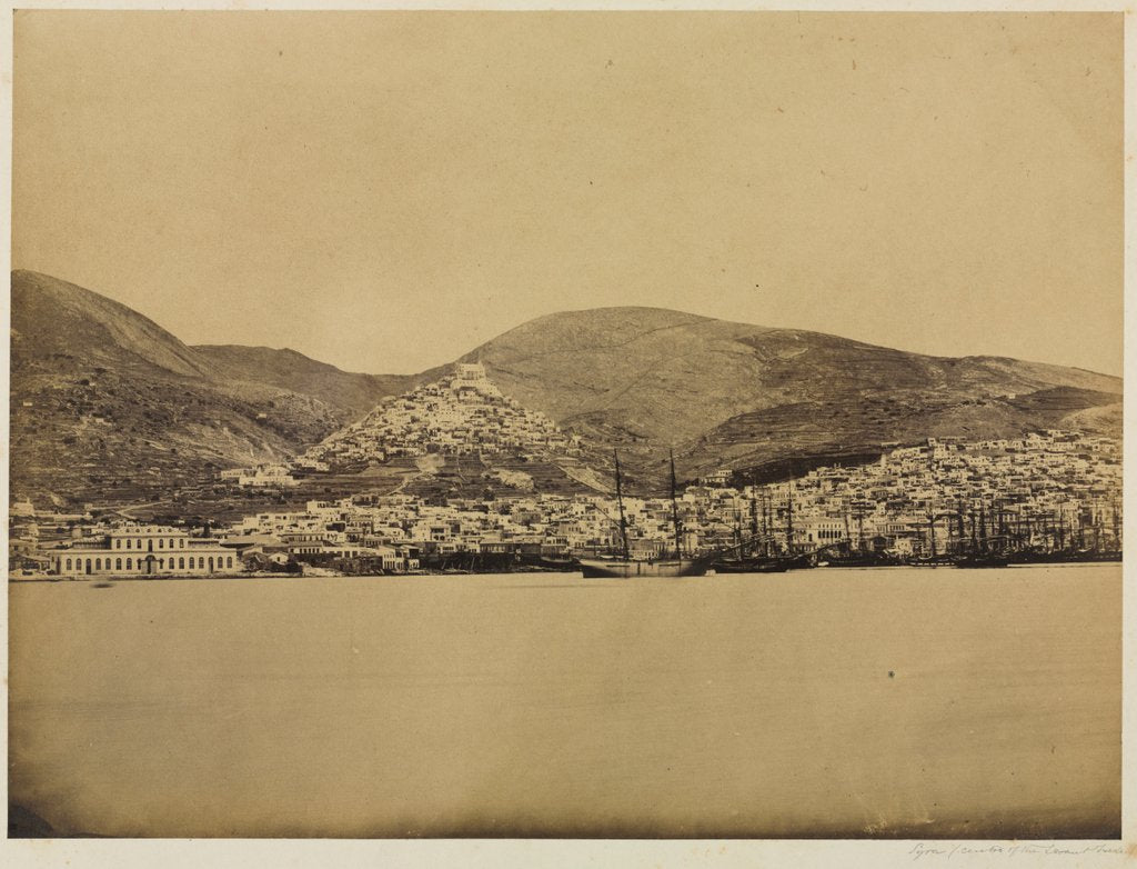 Detail of Syros, Center of the Levant Trade, c. 1850s by Unidentified Photographer