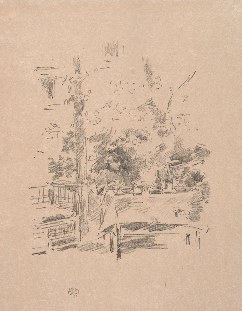 Detail of Tête-à-tête in the Garden, 1894 by James McNeill Whistler