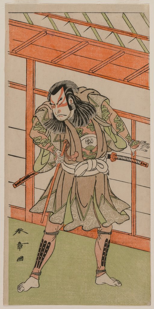 Detail of The Actor Onoe Matsusuke by Katsukawa Shunsho