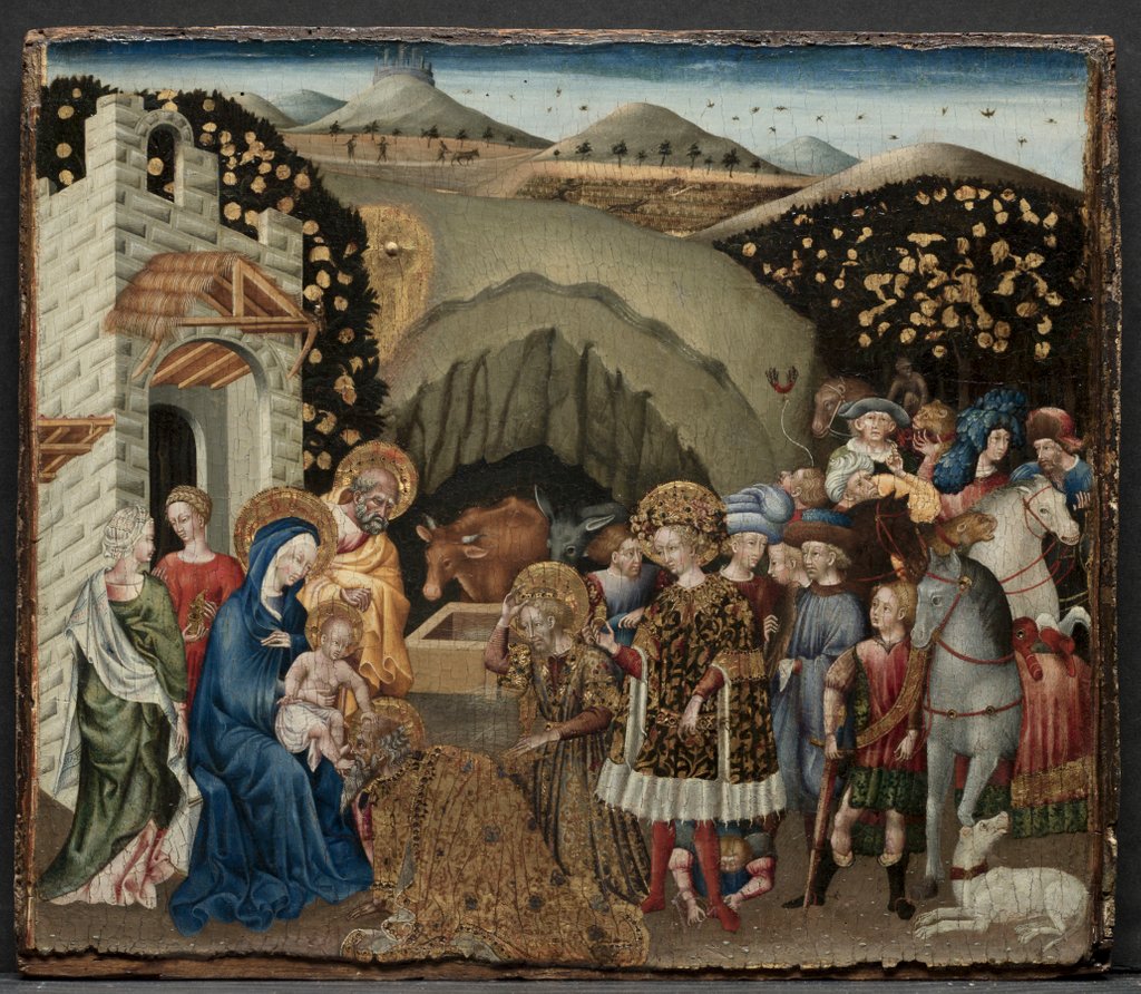 Detail of The Adoration of the Magi, 1440-45 by Giovanni di Paolo