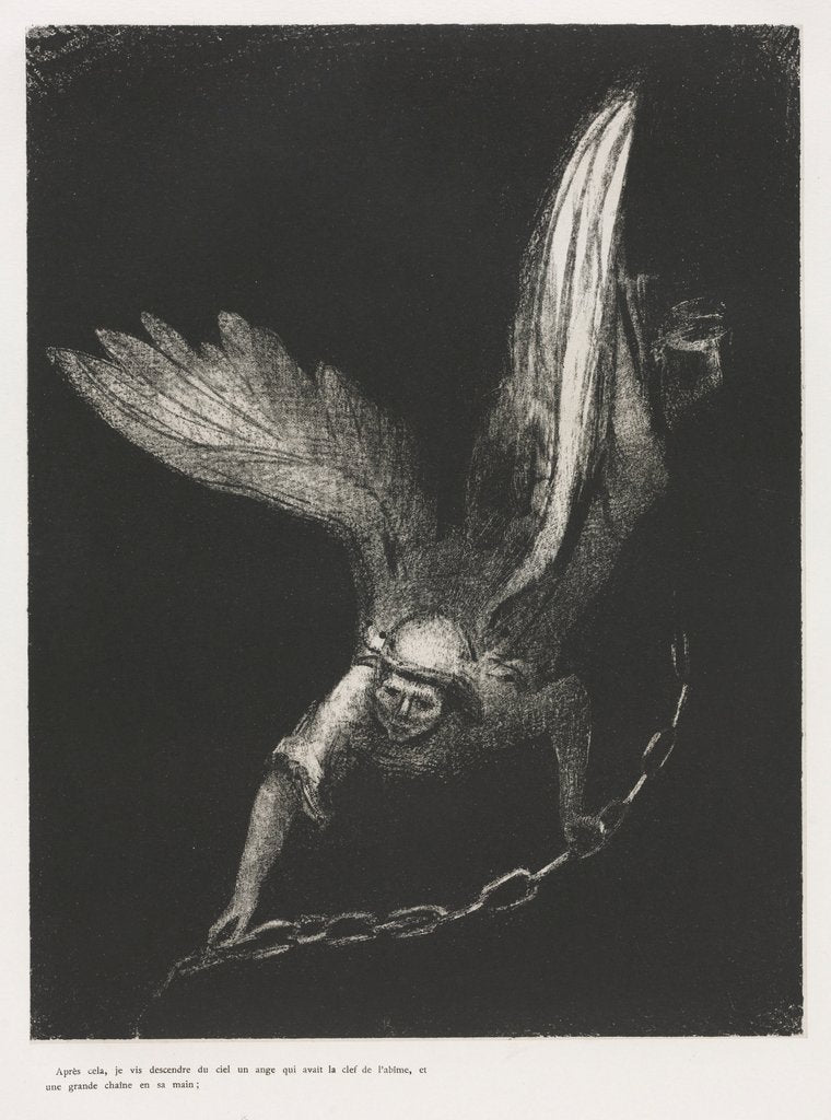 Detail of The Apocalypse of Saint John: And I Saw in the Right Hand of Him that Sat…, 1899 by Odilon Redon; Blanchard; Ambroise Vollard