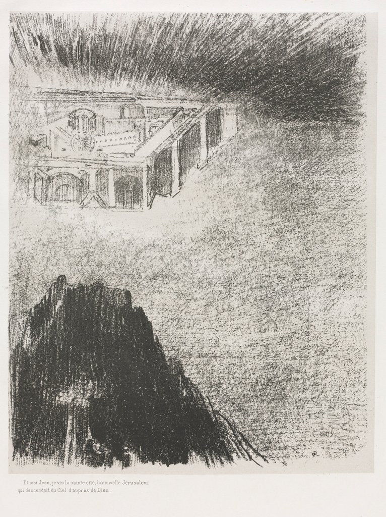 Detail of The Apocalypse of Saint John: And I, John, Saw the Holy City, New Jerusalem?., 1899 by Odilon Redon; Blanchard; Ambroise Vollard