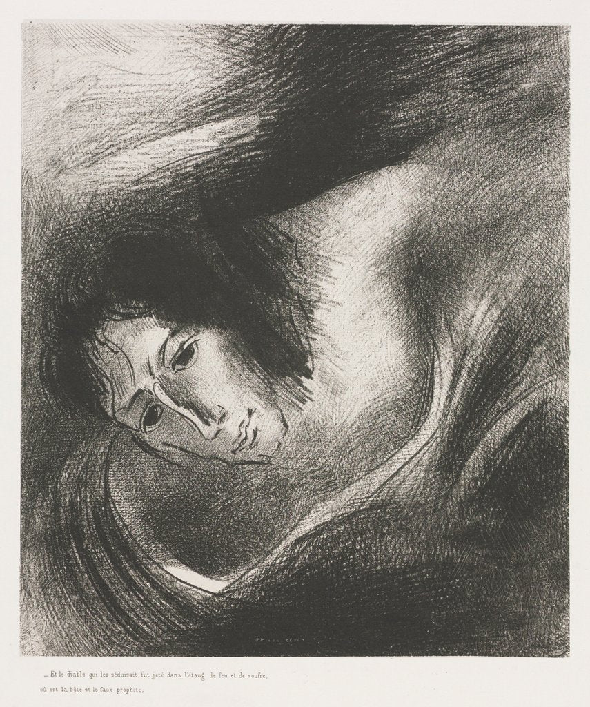 Detail of The Apocalypse of Saint John: And the Devil That Deceived Them was Cast into the Lake?, 1899 by Odilon Redon; Blanchard; Ambroise Vollard