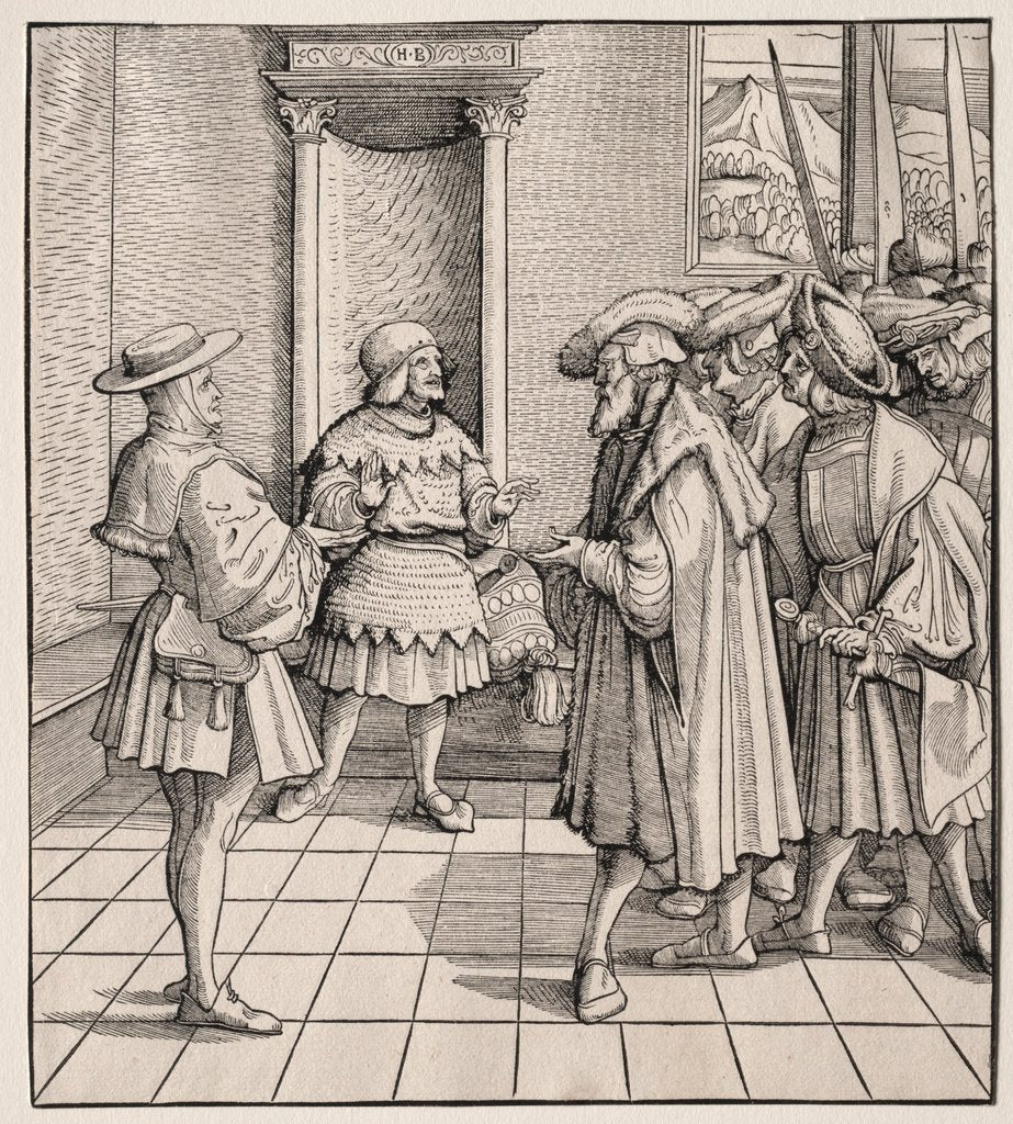 Detail of The Bad Advice of One Little Man to Another, 1512-1516 by Hans Burgkmair