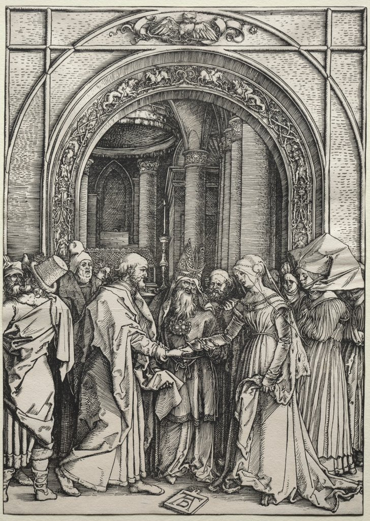 Detail of The Betrothal of the Virgin, c. 1504-1505 by Albrecht Dürer