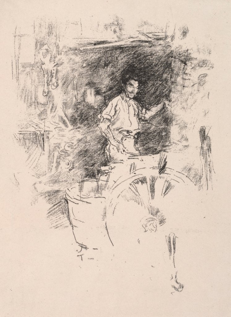 Detail of The Blacksmith, 1895 by James McNeill Whistler