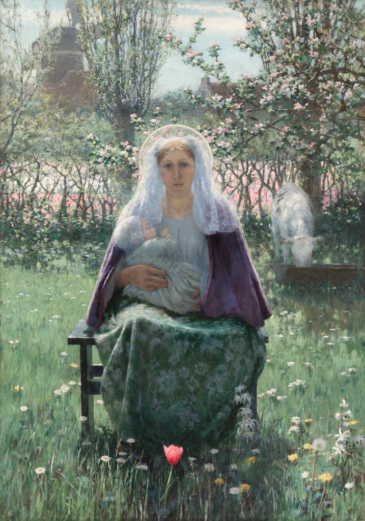 Detail of The Blessed Mother, 1892 by George Hitchcock