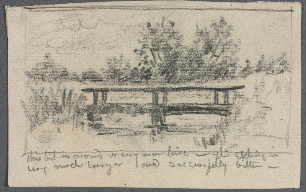 Detail of The Bridge, Schleissheim by Otto H. Bacher