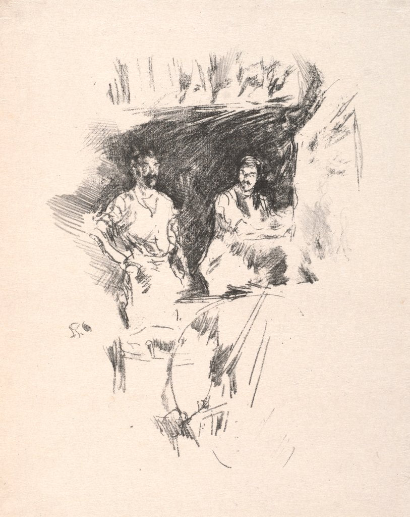 Detail of The Brothers, 1895 by James McNeill Whistler